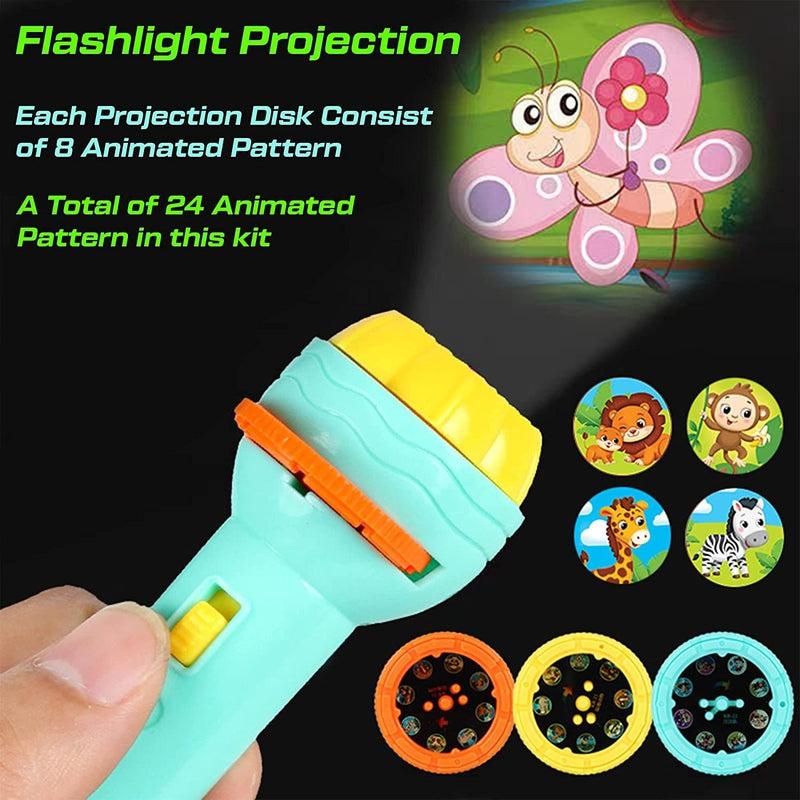 Slide Flashlight Torch Education Learning Toy